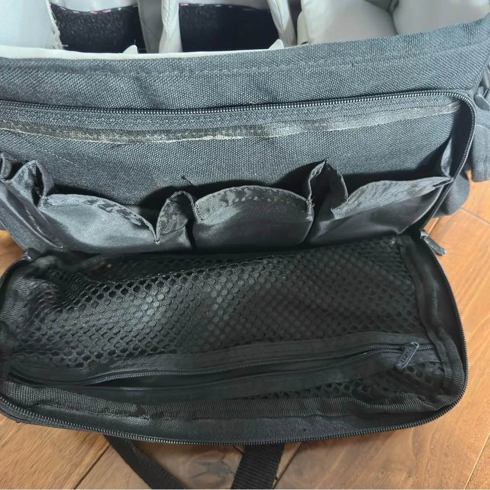 Vintage Coast Black Canvas Camera Bag – Padded Camera & Camcorder Carry Case